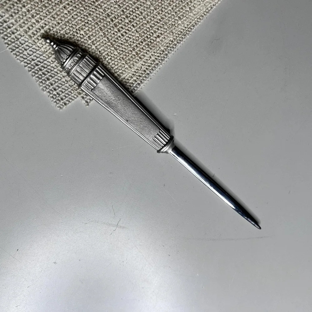 Salisbury Pewter Letter Opener Paper Knife Silver Tone Office Desk Decor USA